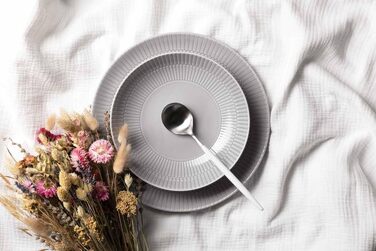 Сервіз Seltmann Weiden Amina, 12-ти частинний, білий (сріблясто-сірий)