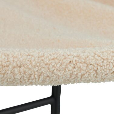 Кішка лежанка-гамак Relaxdays для котів, сталевий каркас, плюш, 25x45x42 см, бежевий/чорний