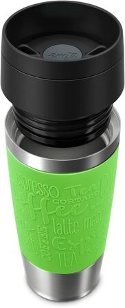 Термокружка Emsa N20202 Travel Mug Classic, 0.36 л, нержавіюча сталь, 4 години гаряче, 8 годин холодне, герметична, для подорожей
