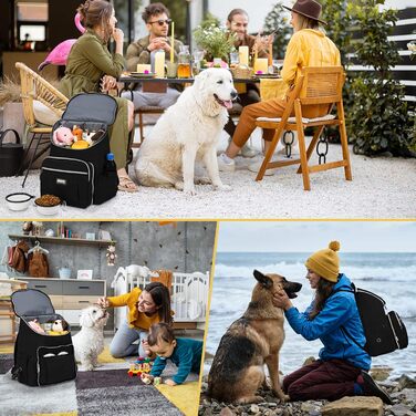 BAGLHER Рюкзак для собак, чорний - зручний для подорожей