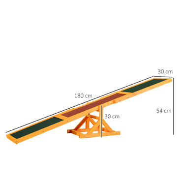 PawHut Агіліті-рама для собак, вишколювальний тренажер 180 x 30 x 30 см – ідеальна іграшка для цуценят та аджиліті-тренувань