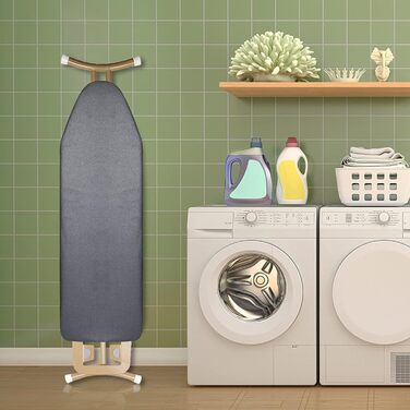 Чохол для прасувальної дошки з регулюванням, 120x40 см, сумісний з парогенераторами, розмір дошки 33–46x115–130 см, 100% бавовна