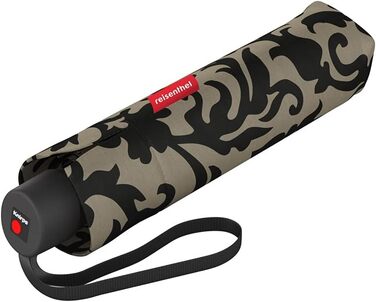 Зонт Reisenthel Pocket Classic Signature – компактний, з перероблених PET-пляшок, з ергономічною ручкою (Taupe)