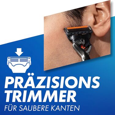 Бритва Gillette ProGlide для чоловіків, сталевий корпус, сіро-чорна, набір 12 шт.