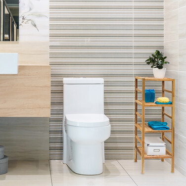 Relaxdays Walnut Bathroom Shelf, various sizes