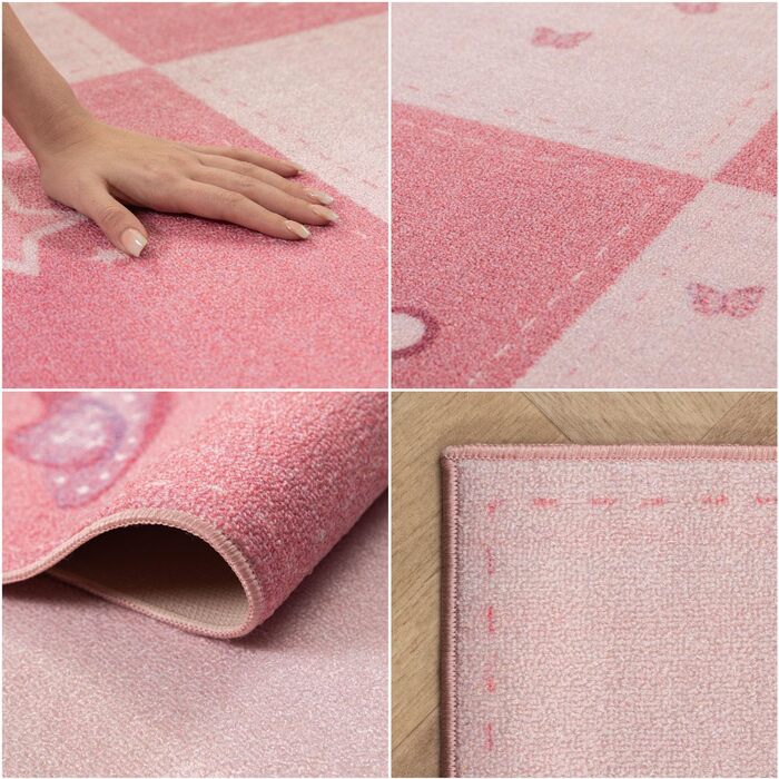 Дитячий килим SIMPEX KinderTeppich, принцеса, рожевий, 80x120 см, для дівчаток, в кімнату