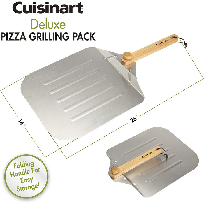 Набір для піци Cuisinart Deluxe: камінь, лопатка, ніж, алюміній
