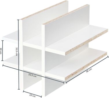 Kallax Insert | Shelf Insert for 9 Bottles | H x W x D: 33 x 33 x 36 cm | Shelf Size: 10 x 10 cm | Wine Bottle Storage in Kallax Shelf | Wine Rack Bottle Shelf Bottle Insert | white