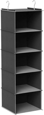 Настінна вішалка-органайзер з 5 відділеннями, складана, економна, для спальні, з 2 бічними кишенями