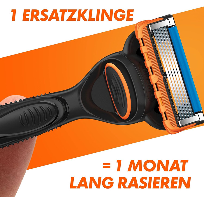 Чоловіча бритва Gillette Fusion 5 Power, металева, чорна (бритва + 1 змінне лезо)