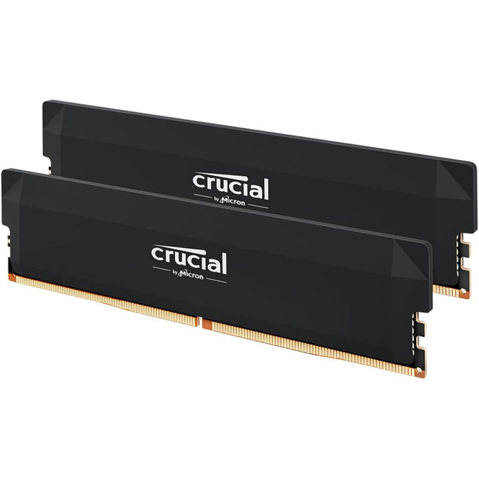 Crucial Pro DDR5 RAM 64GB (2x32GB) 6000MHz CL36 - Пам'ять для ігор та комп'ютера, Intel XMP 3.0 / AMD Expo, Чорний