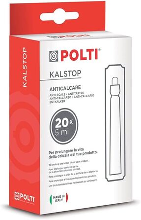 Відпарювач Polti Vaporella Simply VS10 12: потужний, з великим резервуаром 1,5 л, 6,5 bar, 2200 W, функція ECO, сірий/білий, в комплекті з розрахувачем вапняного нальоту