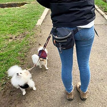 BOGG Універсальна сумка-переноска для собак | Диспенсер для пакетів та контейнер для відходів (Сірий Оскар)