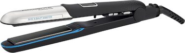 Випрямляч для волосся Rowenta SF6220 Liss & Curl Ultimate Shine: випрямлення та локони, LED, чорний/срібний