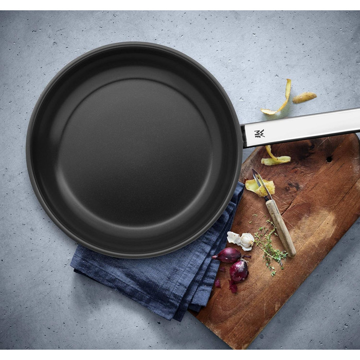WMF Durado Induction Nonstick Fry Pan - 28cm Cromargan Stainless Steel with Ceramic Coating, Oven-Safe