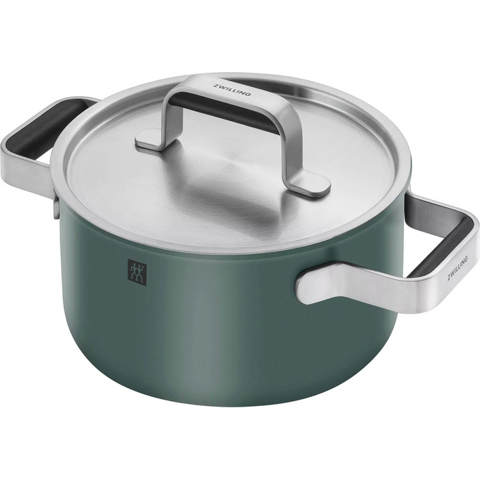 Набір каструль зі сталі нержавіючої Zwilling PURE, 3 предмети, зелений