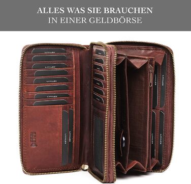 Lavalen® Women's Wallet Large - Leather - Large Women's Wallet - Large Women's Wallet RFID - Large Women's Wallet - Women's Wallet - Women's Leather Wallet - Women's Gift