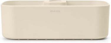 Полиця для душу Brabantia ReNew, настінна, без свердління, антикорозійна, до 2 кг, 24,4x13,3x7,5 см, бежева