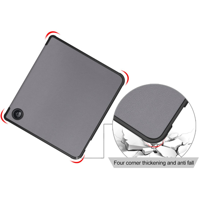 Чохол Acelive для Kobo Sage (8 дюймів) - захисний чохол для електронного читача з авто-функцією сну/пробудження, сірий