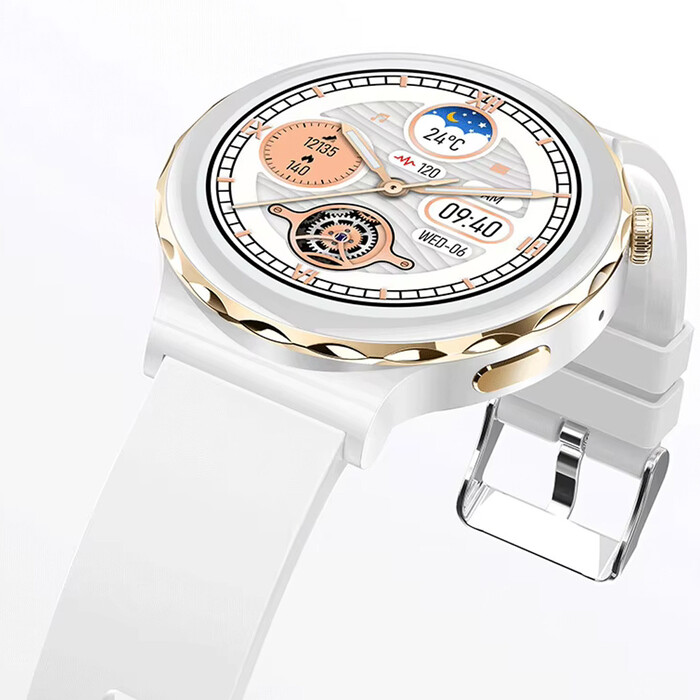 Смарт-годинник Smart-Trend GT, білий з золотом