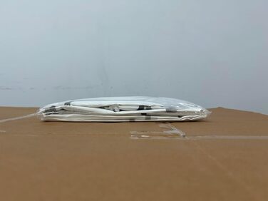 Водостійкий душовий завіс DUFU, 180x200 см, білий, з 12 кільцями