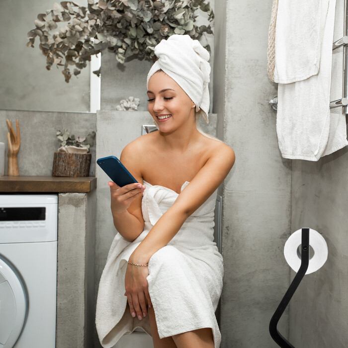 Комплект туалету Relaxdays чорний