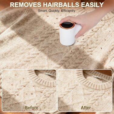 Електричний видалення ворсу Cozary: 6 лез, 5 швидкостей, LED-дисплей, для одягу