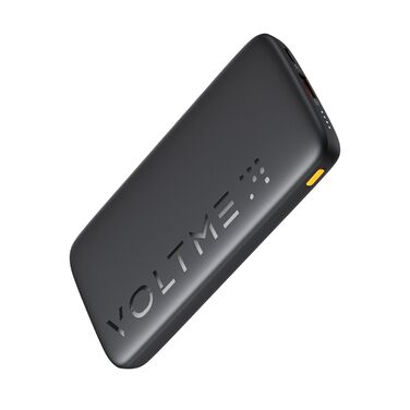 Power Bank VOLTME 10000mAh з USB C та USB A, PD3.0, LED-дисплеєм. Сумісний з iPhone, iPad, Samsung, Huawei, чорний