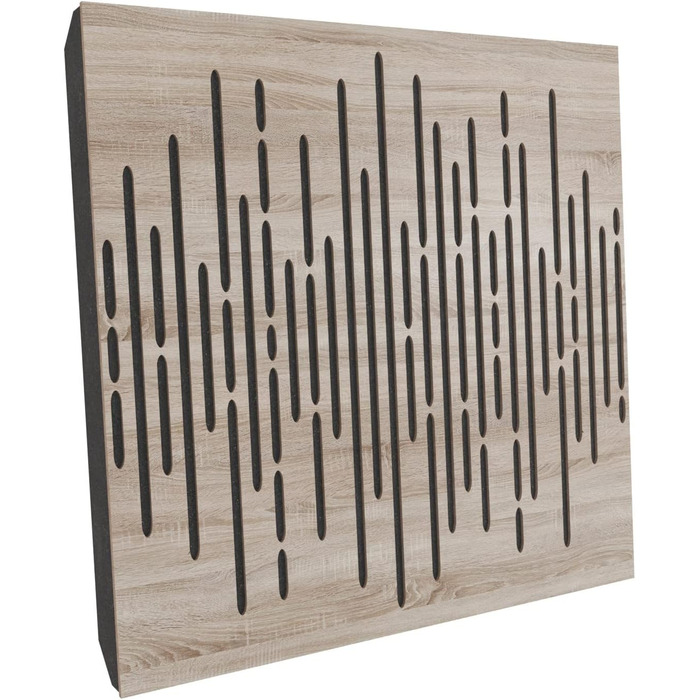 Набір акустичних панелей для звукопоглинання та дифузії WAVE Sonoma, 50x50x5 см, 4 шт. — декоративні панелі для шумоізоляції та корекції акустики