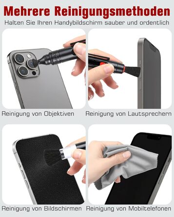 Набір для чищення камери: 14 шт. для об'єктивів DSLR, мобільних телефонів, лінз, фільтрів. Ракета-дувачка, Lenspen, пензлик, мікрофібра, щітка для об'єктивів