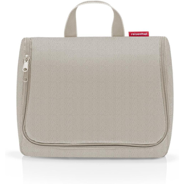 Сумка-органайзер для ванної Reisenthel Toiletbag XL Herringbone Sand з гачком, водовідштовхувальне покриття