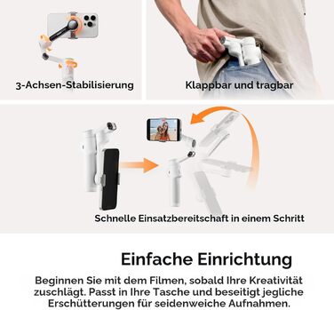 Insta360 Flow 2 Pro Gray – Професійний гіростабілізатор для смартфона з Apple DockKit, AI-tracking, інтегроване штатив/селфі-стік, для мобільного влогінгу та подорожей, сірий колір