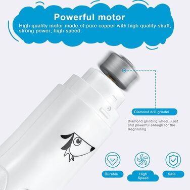 Електричний точило для собачих кігтів Brifit - тихий, для собак будь-яких порід