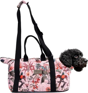 bo&flash Hundetragetasche Portland – Сумка-переноска для собак Portland – для маленьких собак до 7 кг – комфортна та стильна, миється, екологічна (Elodie)