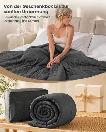 Обтяжувальна ковдра Good Nite для дорослих від стресу та тривожності, 6 кг, 150 x 200 см, сіра