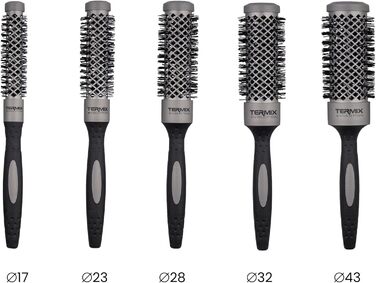 Набір плойок Termix Evolution Basic з іонізацією, ромбоподібною перфорацією, ергономічною ручкою, 5 розмірів для середньої та товстої волосся