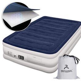 Надувний матрац Luftmatratze односпальний, швидке надування (90 сек), водонепроникний, для гостей та подорожей, подвійний розмір
