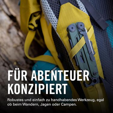 Leatherman Signal - Мультитул для кемпінгу та виживання (19 інструментів) - Зелений з чохлом з нейлону