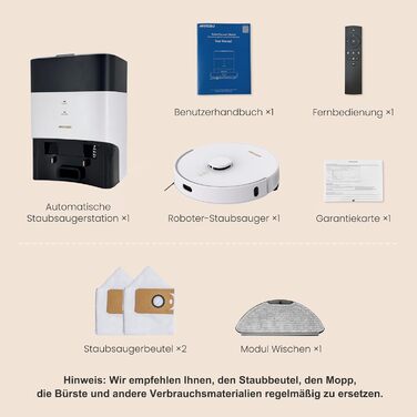 Робот-пилосос AIRROBO GT21 з функцією миття, 3.5л, станція самоочищення, 180хв роботи, LiDAR навігація, потужне всмоктування, керування через додаток, для килимів та шерсті тварин