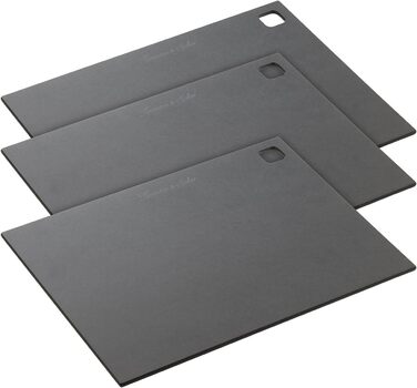 Rosenstein & Söhne Cutting Board Wood: 3-Piece Wood Fiber Cutting Boards, Dishwasher Safe, 37 x 27.5 cm (Cheese Cutting Boards, Large Kitchen Board)…