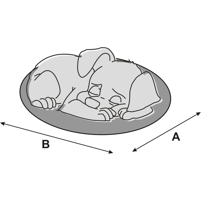 Dog cave, dog bed, dog sofa, dog cushion, dog house, dog basket, dog couch, resting place, pet bed, dog lounger, cushion, Graphite, R1: 65 x 50 cm