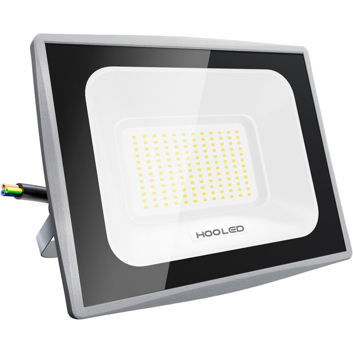 Світлодіодний прожектор HOOLED 100W 10000лм 6500K IP65 для вулиці, саду та тераси, водонепроникний, CRI80+