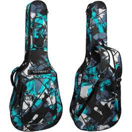 Чохол для гітари повного розміру 99 см (40 дюймів) - для акустичної та концертної гітари, Gigbag, 15 мм, водонепроникний, з двома кишенями, регульований плечовий ремінь, захист грифа