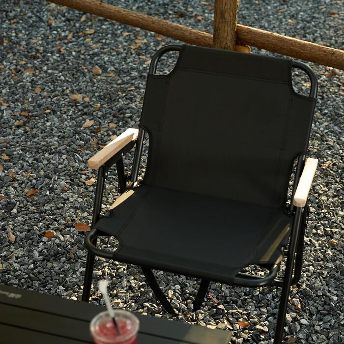 Кемпінговий стілець складний, камуфляжний, 225 кг, Oxford, для риболовлі, пікніка, подорожей - Green/Black