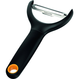 Овочечистка Fiskars Functional Form Y-подібна, 15 см, сталь/пластик, чорна (1016122)