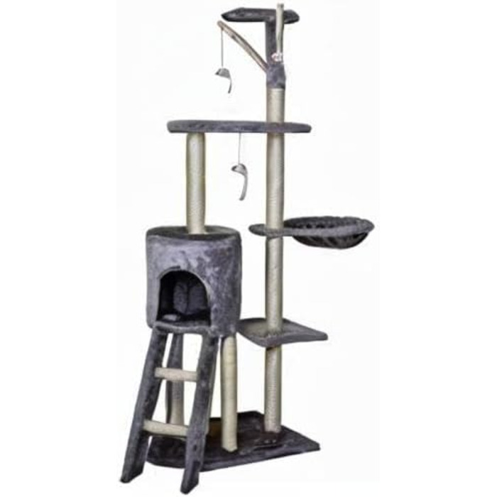 Дерево-стійка для котів Kratzbaum Kletterbaum з сизалю, 50 x 35 x 138 см, світло-сірий (CAT001hg)