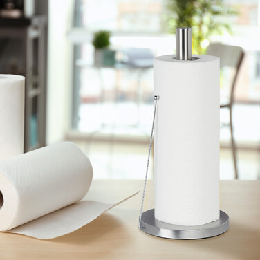 Relaxdays Stainless Steel Standing Kitchen Towel Holder