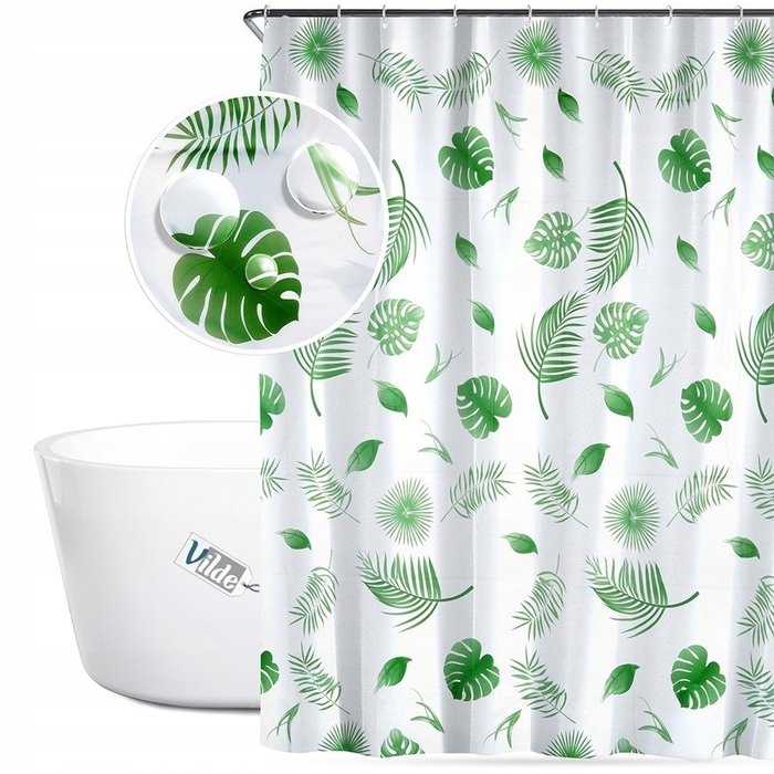 Штора для душу вінілова Vilde 180 x 180 см