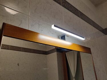 Azhien LED Mirror Light Bathroom 10W 820LM Neutral White 4000K, Slim 14mm Width 3in1 Mounting IP44 230V Wall Light Mirror Lamp 600mm, Flicker-Free Bathroom Vanity Mirror Lights (30cm)