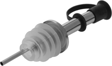 Виливаючі насадки Westmark 2 для пляшок з алкоголем, олією, оцтом, з петлею, з повітряною трубкою, метал/нержавіюча сталь, натуральна пробка, Inox Standard, сріблясті, 2 шт.